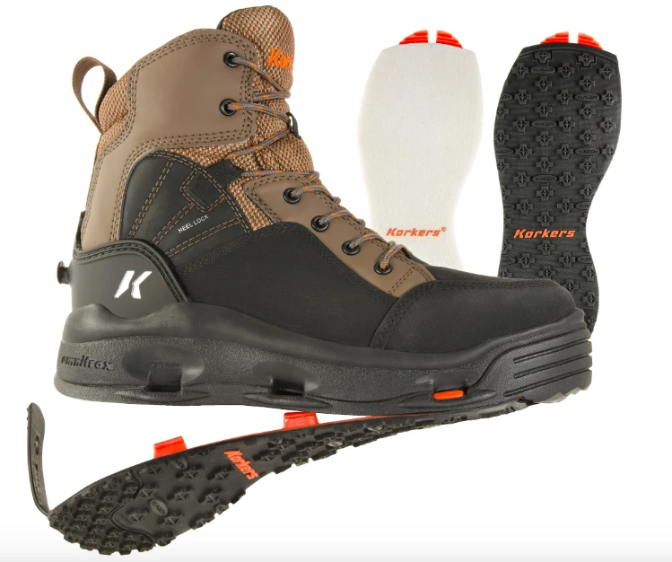 Korkers Buckskin Wading Boot - Felt & Kling-On Soles 1 Korkers Buckskin Wading Boot - Felt & Kling-On Soles