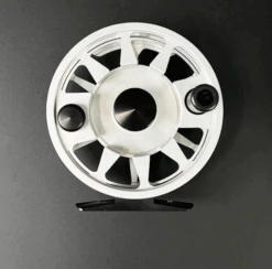 Tibor Back Country Reel - L/H -Hareline Fishing Store silver